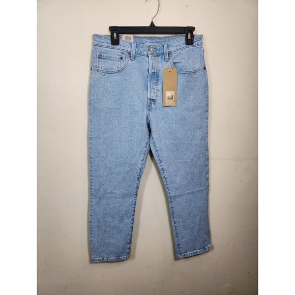 Levi's Denim - Levi's 501 Women's Size 30x26 Jeans Blue High Rise Cropped Straight Leg (27